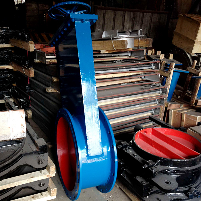 手動圓形插板閥應(yīng)用案列